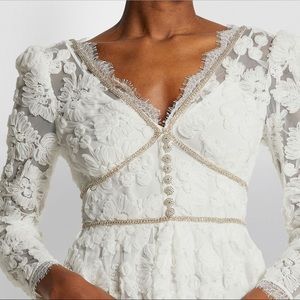 LAST CHANCE NWT Self Portrait Bridal Lace Crystal Wedding Dress Gown US 2 XS UK6